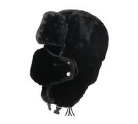tuwiwol Déclaration avec le style soviétique - Femmes Hommes Armée soviétique Insigne militaire Russie Chapeau Chapeau russe Hommes Hiver Thermique Bomber Chapeaux, noir