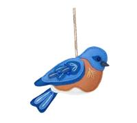 tuwiwol Ensemble de décorations de Noël en feutre, collection de suspensions pour sapin de Noël, ornement d'oiseau en feutre, joli pendentif suspendu pour, Bleu, 3.35 x 1.57 pouces