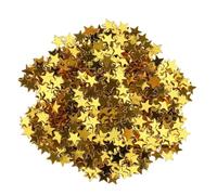 tuwiwol Étoiles Table Confettis Sparkle Table Sprinkles Étoiles De Mariage Dispersion Décoration De Noël Anniversaire Accessoires Partie Dispersion Étoile À Cinq Branches, Or, 6mm