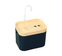 tuwiwol Fontaine d'eau silencieuse sans Fil pour Chat, Pratique et Portable, garantissant Que Le Chat Reste hydraté, ABS Facile à Nettoyer, Bleu Jaune 1