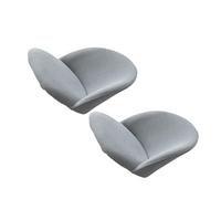 tuwiwol Housse de Chaise Extensible en Polyester, 2 pièces, Housse de Chaise en Bec de Canard, pour Salon de Mariage, Ajoutez de l'élégance à Une journée spéciale, Gris Argenté