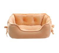 tuwiwol Lit pour Chien à Bord surélevé, Endroit de Couchage Confortable pour Animal de Compagnie Bien-aimé, Niche en Polyester pour Chien, lit Lavable pour Chien, Fond imperméable, Kaki, S