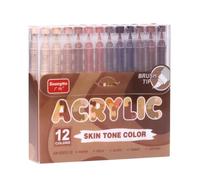 tuwiwol Marqueurs acryliques couleur chair, marqueurs de tons chair pour | Marqueurs acryliques couleur chair, marqueurs de tons chair pour portraits