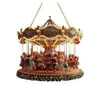 tuwiwol Ornement de noël carrousel, Taille pour Tables et étagères, Ornements de noël en Acrylique pour la Maison, décorations de noël, tapez+1