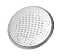 tuwiwol Plaque à pizza perforée, idéale pour la cuisson de pizzas perforées. Polyvalente, sûre et facile à nettoyer. Convient de nombreuses préparations culinaires, Argent, 14 pouces