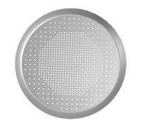 tuwiwol Plaque à pizza perforée, idéale pour la cuisson de pizzas perforées. Polyvalente, sûre et facile à nettoyer. Convient de nombreuses préparations culinaires, Argent, 6.5 pouces