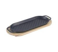 tuwiwol Poêle à griller antiadhésive pour barbecue : sa composition en fer durable assure une chauffe et un nettoyage facile après chaque utilisation.