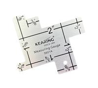 tuwiwol Règle de mesure multifonctionnelle pour le quilting, outil en métal indispensable pour des mesures précises en couture et loisirs créatifs. Accessoire de couture et confection, jauge pour