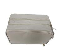 tuwiwol Voyagez avec Style avec Organisateur de Sac de Maquillage étanche pour Les Femmes en Cuir Organisateur Maquillage Sac cosmétique Trousse de Toilette, Gris