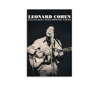 TUWQYEQ Leonard Cohen (5) Poster mural esthétique sur toile - Poster vintage pour chambres - 40 x 60 cm - Style 8 sans cadre