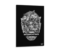 TUWQYEQ Poster Massive Attack - Art mural esthétique sur toile - Poster vintage pour chambres - 30 x 45 cm - Style cadre