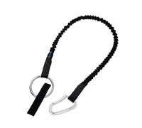 TUXCAXI Longe élastique à double mousqueton avec mousqueton, réduisant les | risques de . Épaisseur : 6 mm. Utilisation : amortisseur de chocs. Corde d'escalade avec système antichute.