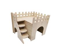 TUXCAXI Maisonnette à Toboggan colorée pour Hamster, hérisson, Souris, Rat, Cochon d'Inde, encourageant Un Mode de Vie Actif. Assemblez Simplement Une Planche de Bois et Vous