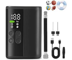 TUXCAXI Mini Pompe à vélo Rechargeable Capacités de gonflage avec Batterie | 2600 mAh conçue pour le gonflage des vélos de route. -compresseur-de-puissance-rechargeable-moto