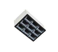 TUXCAXI Organisateur Mural pour Loisirs créatifs offrant des Solutions de Rangement polyvalentes pour Les Bijoux, Les écrous, Les boulons et Les Petites Fournitures de Bureau, Blanc, 9 tiroirs B