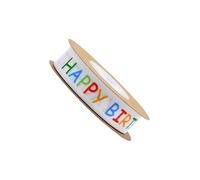 TUXCAXI Rouleau de Ruban « Joyeux Anniversaire » : promesses et polyvalence pour créer de Souvenirs d'anniversaire. Contient 1 Rouleau de Ruban pour Vos
