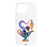 Tuxedo Cat is A Genie Magic Lamp Halloween Magic Lamp Coque pour iPhone 15