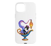 Tuxedo Cat is A Genie Magic Lamp Halloween Magic Lamp Coque pour iPhone 15 Plus