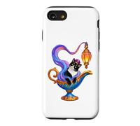 Tuxedo Cat is A Genie Magic Lamp Halloween Magic Lamp Coque pour iPhone SE (2020) / 7/8