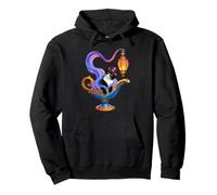 Tuxedo Cat is A Genie Magic Lamp Halloween Magic Lamp Sweat à Capuche