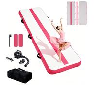 Tuxedo Sailor Tapis de gymnastique gonflable de 1 m/1 m/10,2 cm avec pompe motorisée/sac de tapis de gymnastique. Convient pour la plage/le parc/la famille/toute personne
