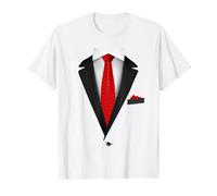 Tuxedo Veste avec Cravate pour Un Mariage Amusant T-Shirt Graphique avec Valeur