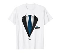 Tuxedo Veste avec Cravate pour Un Mariage Amusant T-Shirt Graphique avec Valeur