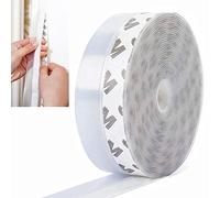 Tuxiaobu Bande D'ÉtanchÉitÉ en Silicone De 6 m / 19,6 Pieds, DÉcapage De Peinture, Bande De Silicone pour Joint De Porte en Verre InfÉrieur, Transparent - 45 mm De Largeur