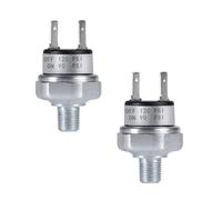 Tuxihapp Lot de 2 pressostat d'air 90-120 psi, 0,3 cm - 27 NPT, 20 A DC 12 V/24 V et AC 120 V/240 V Compresseur d'air Commutateur de contrôle de pression du réservoir pour klaxon à air klaxon