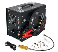 TUXING Compresseur d'air 4500Psi Pcp,convertisseur intégré,arrêt automatique,sans huile ni eau,design unique vertical + bobine de fil portable,alimenté par 12V DC ou 220V AC pour Paintball/Scuba Tank