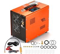 TUXING Compresseur d'air PCP 4500 psi/30 MPa, système d'affichage LCD | Arrêt automatique, sans huile/eau, moteur puissant de 350 W, convertisseur 12 V CC/220 V AC pour paintball
