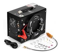 TUXING Compresseur d'air PCP, 4500PSI/30Mpa Compresseur PCP portable avec convertisseur de courant intégré, arrêt automatique | DC12V/AC120V | Pompe compresseur sans huile ni eau