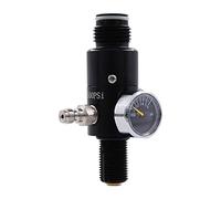 TUXING Régulateur de réservoir d'air 4500psi à bille colorée et jauge de valve, Régulateur à bille colorée en aluminium durable, pour usage industriel (entrée 4500psi, sortie 800psi), M18 * 1.5
