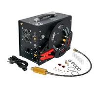 TUXING TXES062 Compresseur d'air PCP portable 4500Psi 300Bar Compresseur haute pression à arrêt automatique avec alimentation 12V pour voiture pour fusil 220V