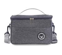 TUXUNQING Sac isotherme 12L, sac repas pliable pour bureau et pique-nique, sac isolant avec bretelles réglables et amovibles (Gris/12L/29 * 19 * 22cm)