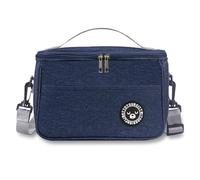 TUXUNQING Sac isotherme 12L, sac repas pliable pour bureau et pique-nique, sac isolant avec bretelles réglables et amovibles (Bleu/12L/29 * 19 * 22cm)