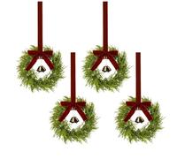 Tuxuseo 4 Petites Couronnes De Noël pour Placards De Cuisine - Décoration Festive De L'Avent pour Fenêtres
