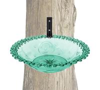 Tuxuseo Bain d'oiseaux, bain d'oiseaux, bac transparent résistant aux intempéries pour perruche, colibri