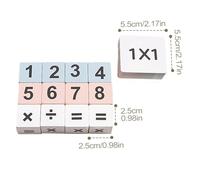 Tuxuseo Blocs Mathématiques - Jouet D Apprentissage en Bois | Jeu De Mathématiques Multiplication Et Division - pour Garçons Filles Élèves du Primaire Salle De Classe École À La Maison