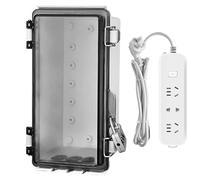 Tuxuseo Boîte De Jonction Électrique Pour Câbles - Boîtier de Prise Électrique avec Couvercle Transparent,Coffret Antipoussière avec Serrure pour Électronique Alimentation Domestique Projets Sécurité
