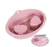 Tuxuseo Bol de dissolvant de à ongles | Cuvette de manucure pour salons | Bol en silicone résistant à la chaleur - Bac de trempage en silicone pour femme, maison, voyage, spa, salon