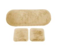 Tuxuseo Coussin de Voiture,3 Pièces Housse Auto en Peluche Douce pour Siège Et Arrière,Coussin de Conduite - pour Voiture Camion Véhicule Confort Hiver Noël Voyage Long Trajet Assis