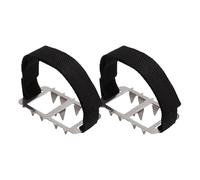 Tuxuseo Crampons à Glace pour Bottes | 2 Pièces Antidérapants pour Chaussures de Randonnée Femme | Sécurité Montagne Hiver Adultes Seniors Voyageurs Aventuriers Femmes Hommes