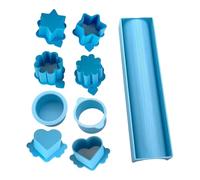 Tuxuseo Découpeur De Cake - Emporte-pièce et Poussoir à Cake Circulaire avec Plateau,Outils De Cuisson Pour Préparer Desserts Anniversaires Mariages Fêtes | Accessoire De Cuisine Imprimé En 3D Pour