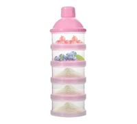 Tuxuseo Dispensateur de lait en poudre, distributeur de lait pour la formule pour bébé | Conteneur de formule à aller,5 couches Empile amovible Empilement Easy Clean Rice Cereal Snacks Case pour