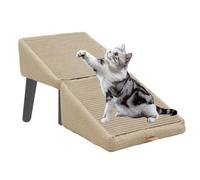 Tuxuseo Escalier pour chien | Escalier pour chiens de petite taille et de grande taille | Rampe fendue pour chien | Rampe en bois pour chat échelle pliante - Rampe pour chien pliable, tabouret léger