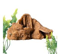 Tuxuseo Grottes pour reptiles - Cachette pour rochers et tortues - En plastique - Décoration d'aquarium - Pour tortues et amphibiens