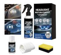 Tuxuseo Kit De Rénovation Phares | Détachant Longue Durée Pour Automobiles | Spray de restauration de phares | pour voiture, camion, camping-car, quad, tracteur, berline, pick-up