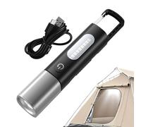 Tuxuseo Lampes Torches LED Portables - Lampe LED Rechargeable Type-C Avec Crochet,Torche Extérieure Multifonction pour Pêche Voyage Camping Marche Lecture