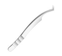 Tuxuseo Pinces À Cils,Pince À Grappes De Cils - Embout Courbé en Acier Inoxydable Anti-Dérapant pour Épilation Femmes Voyage Salon Soin Visage